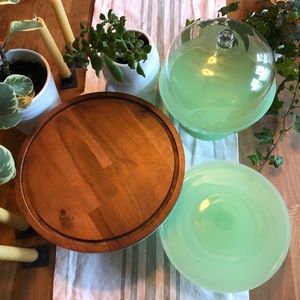 Hearth & Hand Jadeite cake or dessert platters